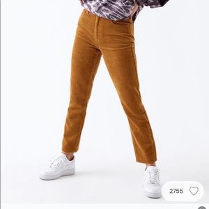 Pacsun corduroy Tan/burnt orange Mom jeans